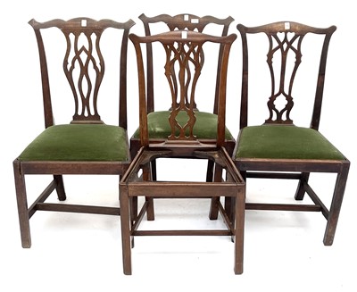 Lot 3033 - A pair of late George III mahogany dining...