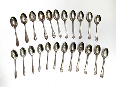Lot 114A - Silver coffee and teaspoons 7.67oz