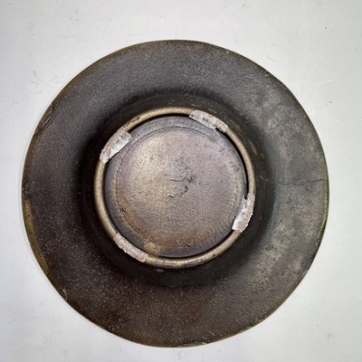 Lot 41 - A bronze dish, the rim inset with replicas of...