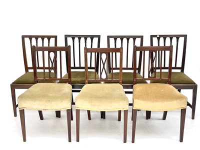 Lot 3048 - A set of four Regency mahogany dining chairs...