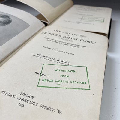 Lot 578 - L. HUXLEY. 'Life & Letters of Sir J. D. Hooker....