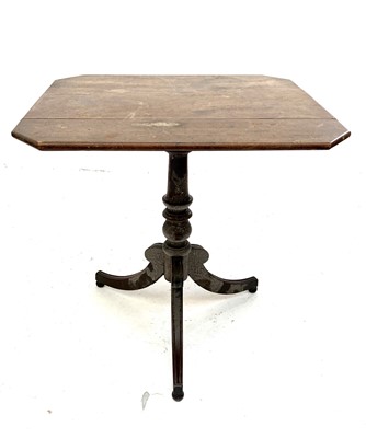 Lot 3069 - A 19th century mahogany tripod table, with a...