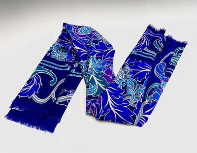 Lot 2828 - A Liberty foliate print Varuna wool scarf,...