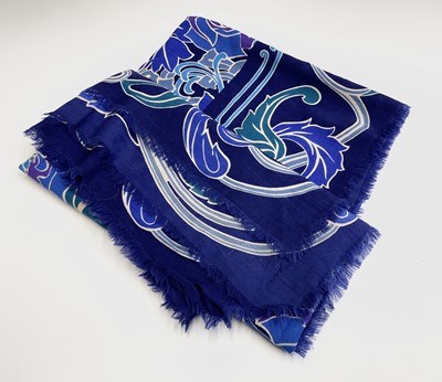Lot 2828 - A Liberty foliate print Varuna wool scarf,...