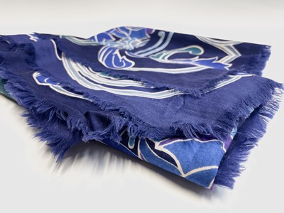 Lot 2828 - A Liberty foliate print Varuna wool scarf,...