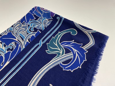 Lot 2828 - A Liberty foliate print Varuna wool scarf,...