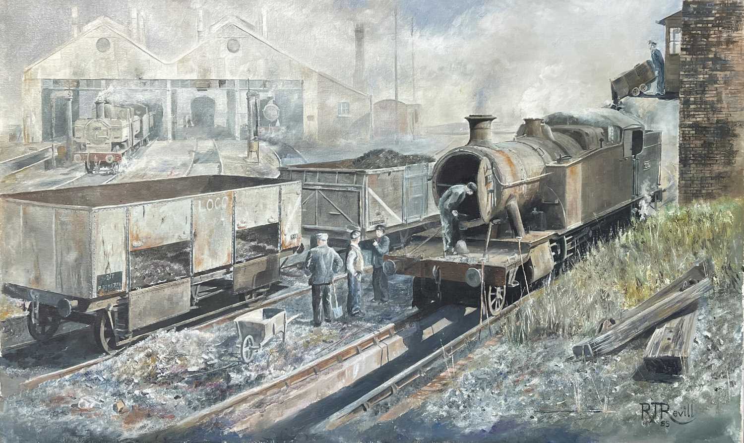 Lot 531 - Railways - Original Artwork by Devon Artist...