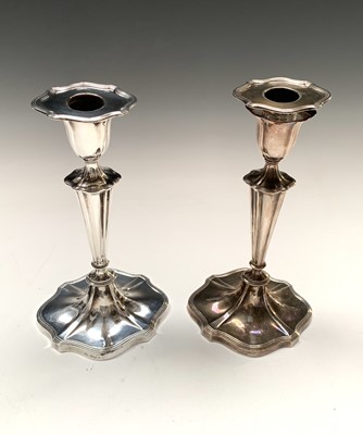 Lot 70 - A pair of Victorian Adam style filled silver...