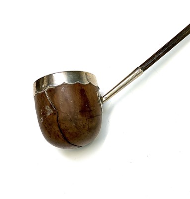 Lot 77 - A Georgian punch ladle with spiral whale bone...