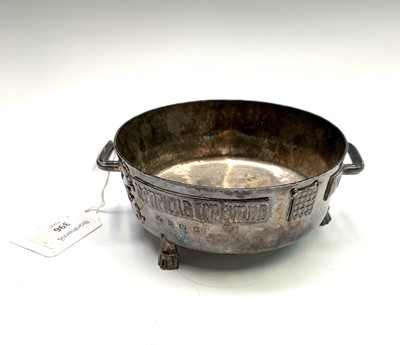 Lot 94 - A hammered silver circular bowl by George...