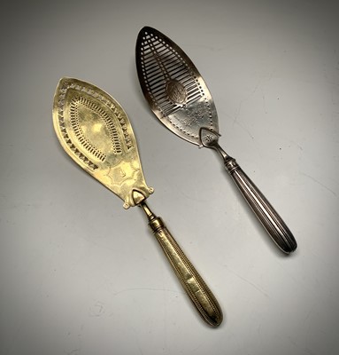 Lot 95 - A silver-gilt fish slice by William Abdy...