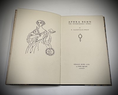 Lot 608 - V. SACKVILLE-WEST. 'Aphra Behn.' First edition,...