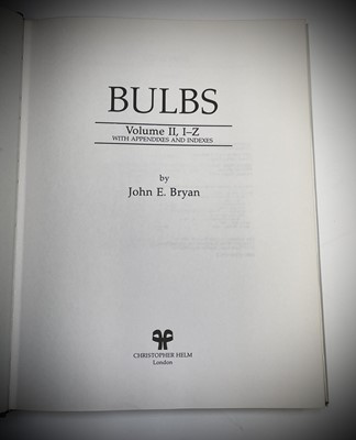 Lot 318 - JOHN E. BRYAN. 'Bulbs.' Two volumes, unclipped...