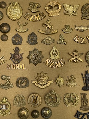 Lot 186 - New Zealand Regiments. A display card...