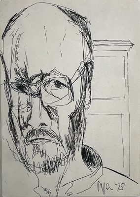 Lot 298 - Julian DYSON (1936-2003) Self Portrait Ink...