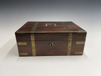 Lot 64 - An early 19th century rosewood and brass bound...