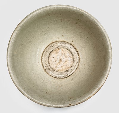 Lot 11 - A Chinese celadon bowl, Ming Dynasty, the...