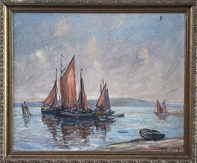 Lot 1431 - Harold BENNETT (b.1880) Fishing Boats and Mill...