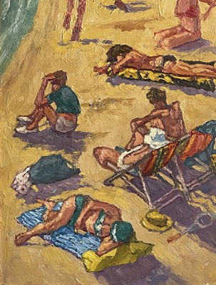 Lot 271 - Francis HEWLETT (1930-2012) The Beach Oil on...