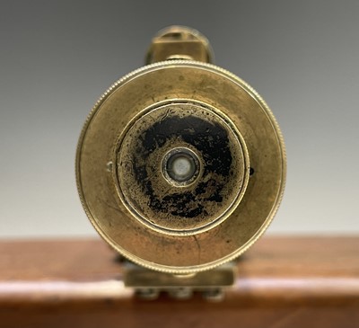 Lot 400 - A 19th century surveyors' brass level,...