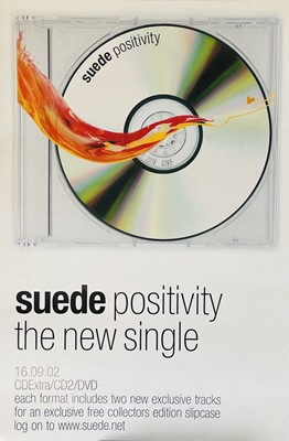 Lot 473 - Music posters: Suede positivity single...