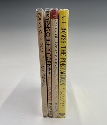 Lot 208 - A. L. ROWSE. 'Poems of a Decade 1931-1941.'...