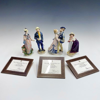 Lot 843 - Four Royal Worcester limited edition figures...