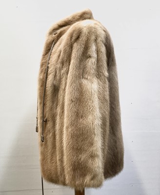 Lot 2846 - A ladies blonde mink short-length fur coat,...