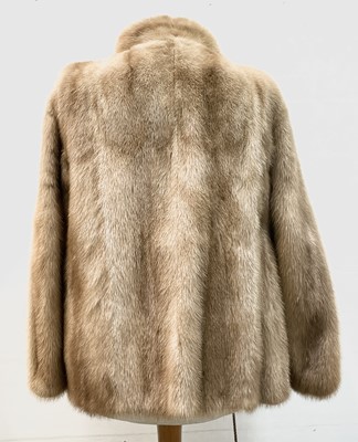 Lot 2846 - A ladies blonde mink short-length fur coat,...