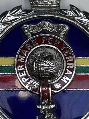Lot 252 - Royal Marines Car Badge. A Yorkshire Tea tin...
