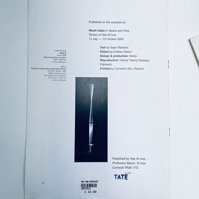 Lot 1318 - Naum GABO 'Constructions, paintings, drawings'...