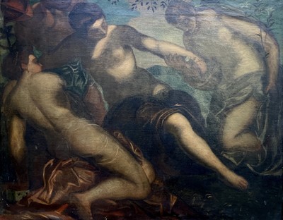 Lot 1100 - Follower of TINTORETTO Mythological Scene with...