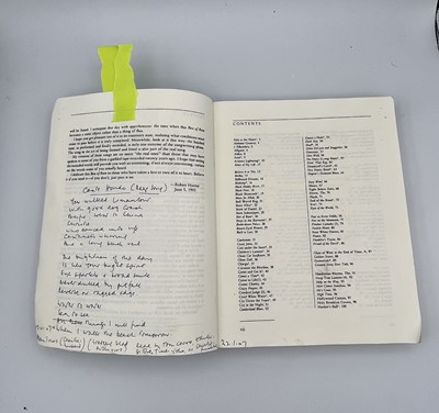 Lot 268 - ROBERT HUNTER 'A Box of Rain Lyrics: 1965-1993'...