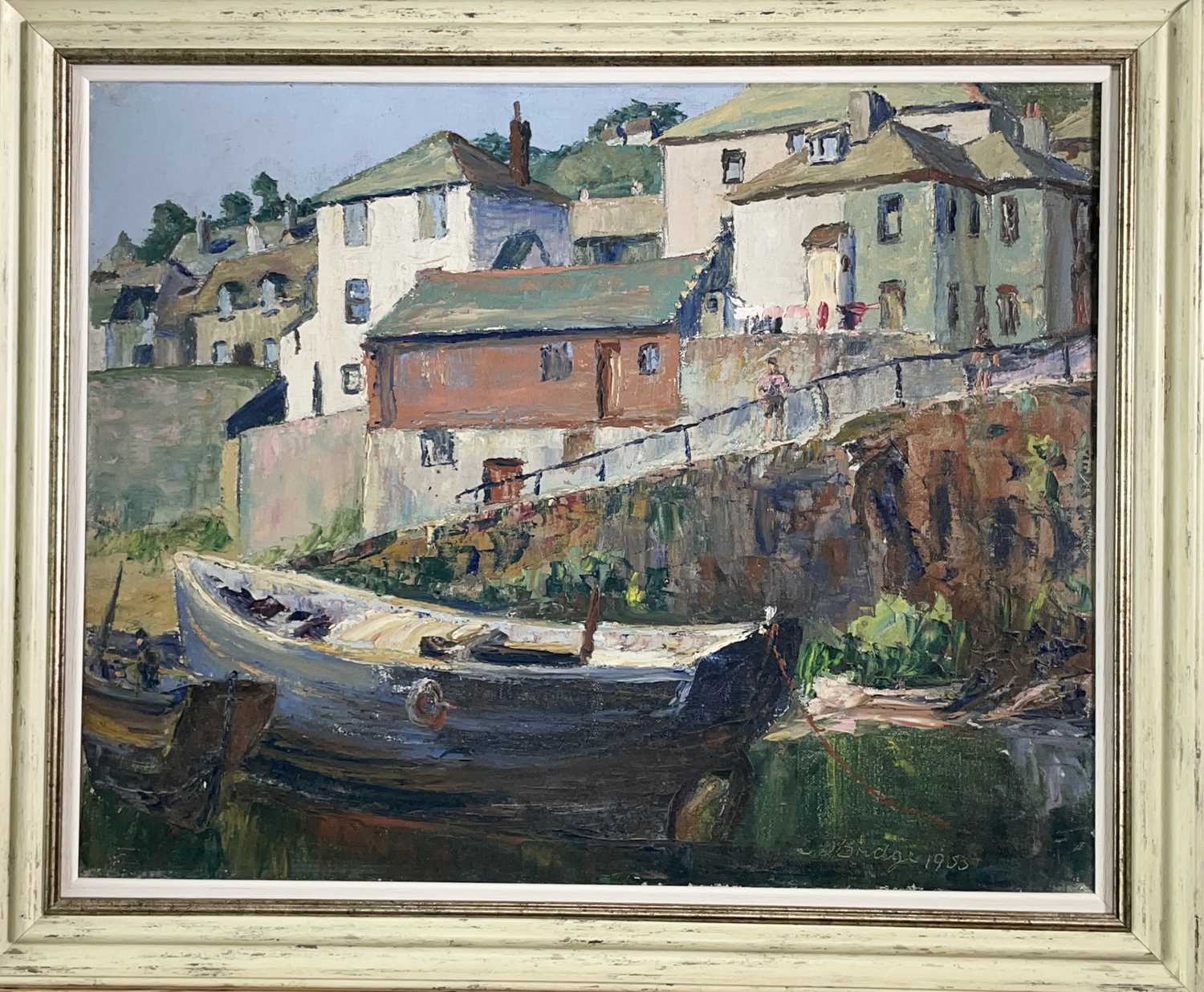 Lot 178 - Edna D. BRIDGE (XX) Harbour Wall, Newlyn Oil