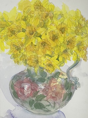 Lot 129 - Sue LEWINGTON (1956) The Rose Jug Watercolour...
