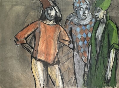 Lot 1167 - John FORTNUM (b. 1945) Harlequin and Family...