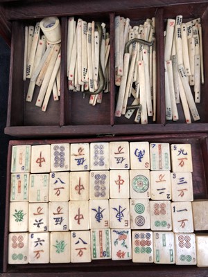 Lot 77 - A Chinese mahjong set, early 20th century, in...