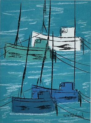 Lot 338 - Stephen FELSTEAD (1957) St Ives Crabbers Soft...