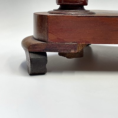 Lot 3214 - A Victorian dressing table mirror with barley...