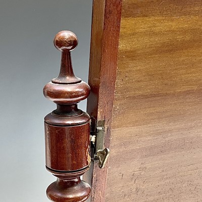 Lot 3214 - A Victorian dressing table mirror with barley...