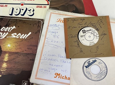 Lot 930 - John Denver signed L.P. Record and other vinyl...