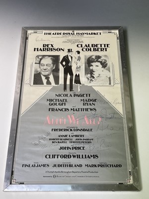 Lot 945 - Rex Harrison - 1984 Theatre Royal Haymarket...