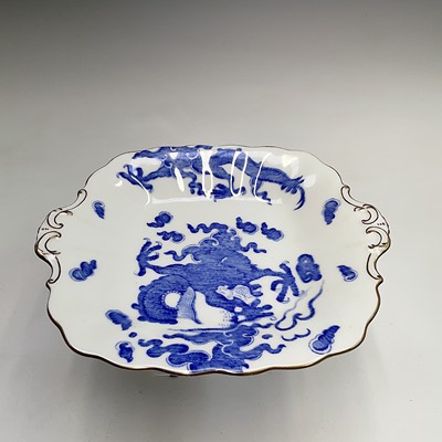 Lot 848 - A Coalport 'Blue Dragon' pattern tea service...