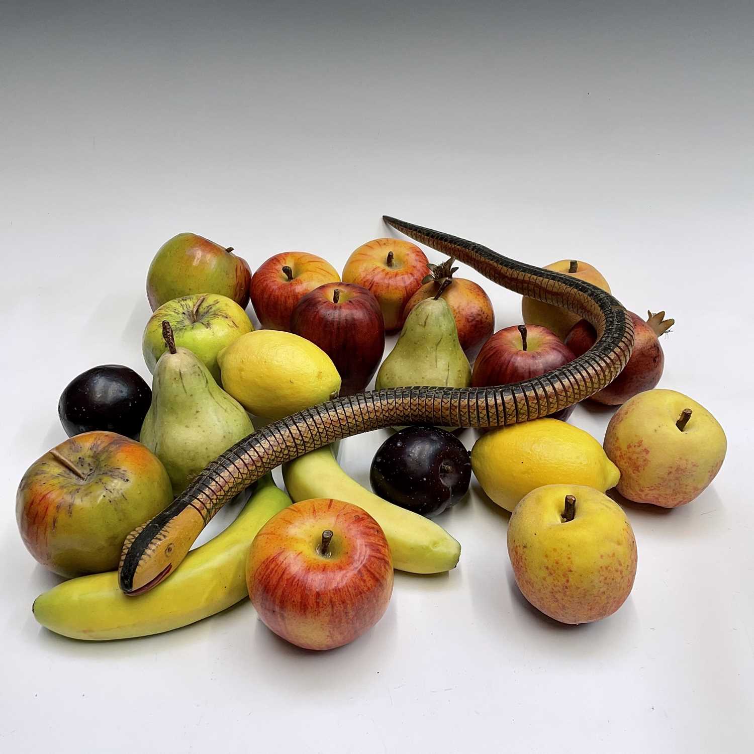 Lot 67 - A collection of assorted replica fruit,...