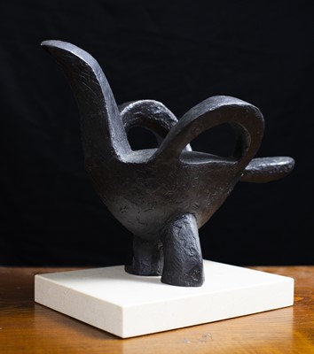 Lot 10 - Breon O'CASEY (1928-2011) Handle Bird Bronze...