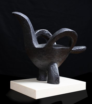 Lot 10 - Breon O'CASEY (1928-2011) Handle Bird Bronze...