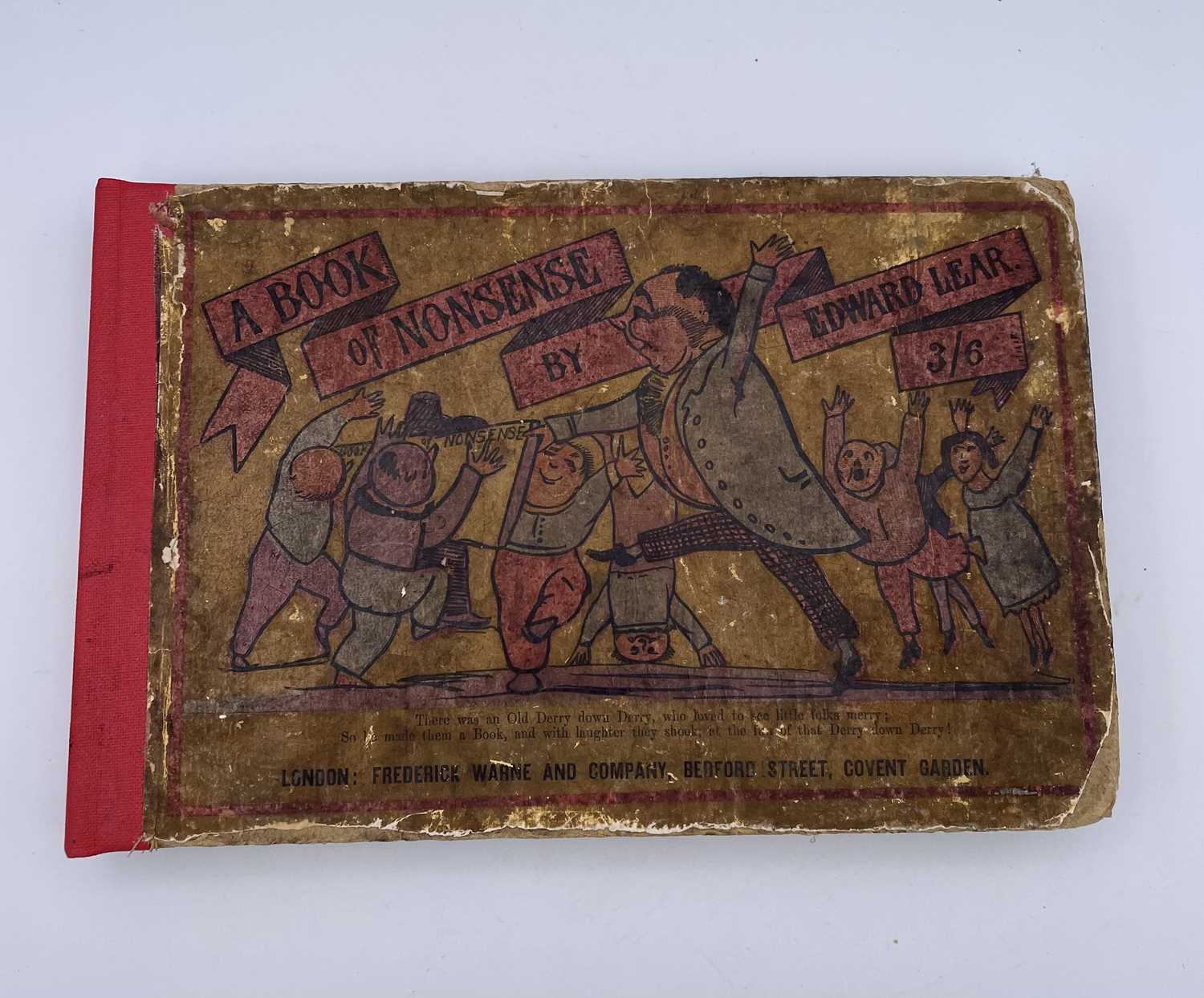 Lot 455 - EDWARD LEAR. 'A Book of Nonsense.' Eighteenth...