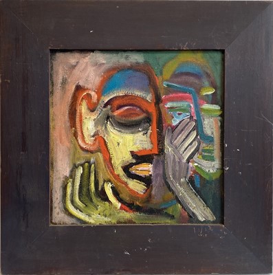Lot 121 - Kate WALTERS (XX) Face of a Boy Oil on canvas...