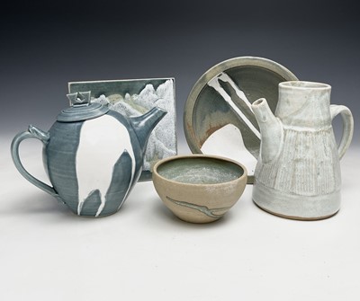 Lot 1132 - A collection of Alan Brough studio pottery...