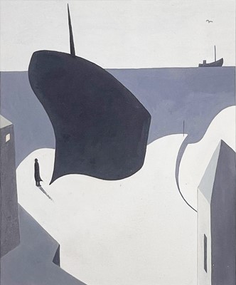 Lot 9 - Andrew LANYON (1947) The Eleonora Aground at...